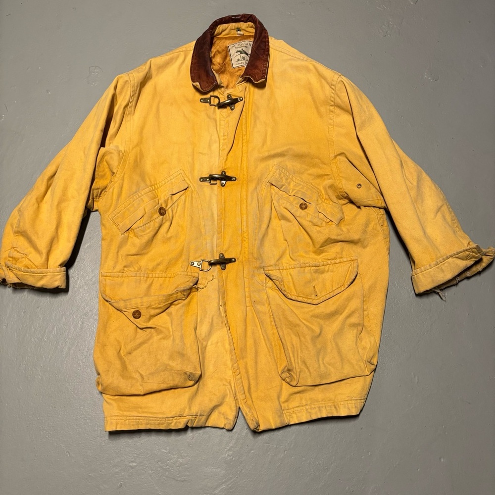 M. Julian hunting canvas distressed cargo coat size medium